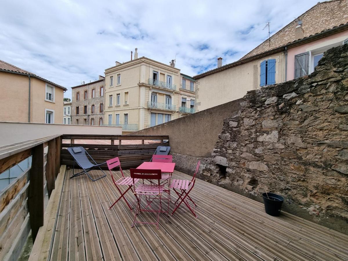 T2 Avec Terrasse 25M², Garage, Plein Centre-Ville Narbona Exterior foto